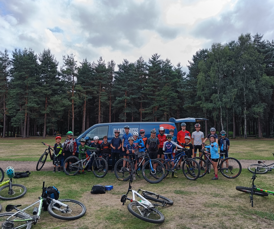 Cyclists at our MTB skills sessions.